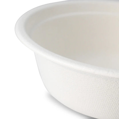 Schalen aus Zuckerrohr 500 ml, weiß, rund