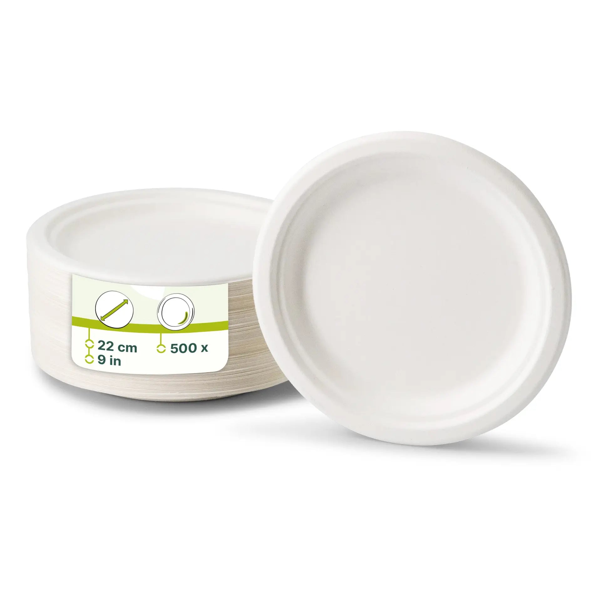 Zuckerrohr-Teller Ø 22 cm, rund