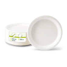 Teller aus Zuckerrohr  Ø 26 cm, rund