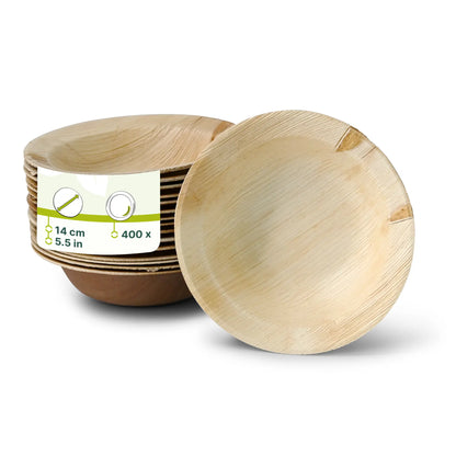 Palmblatt Teller "Palmware®" Ø 14 cm, tief, rund, mit Rand
