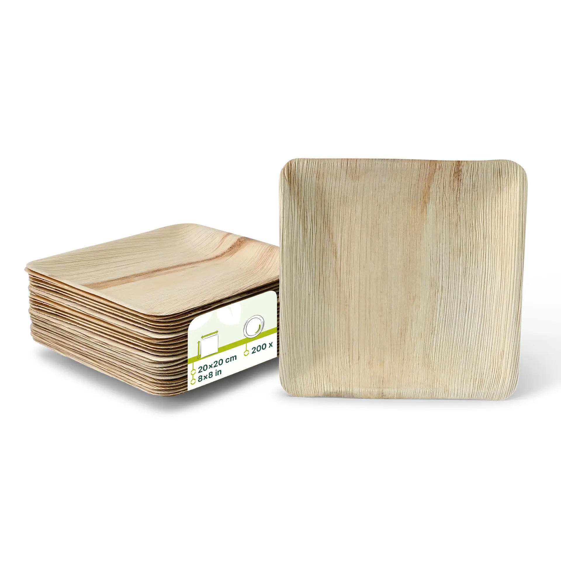 Palmblatt Teller "Palmware®" 20 x 20 cm, quadratisch