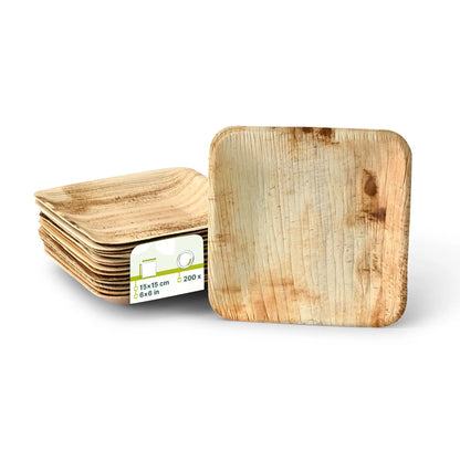 Palmblatt Teller "Palmware®" 15 x 15 cm, quadratisch