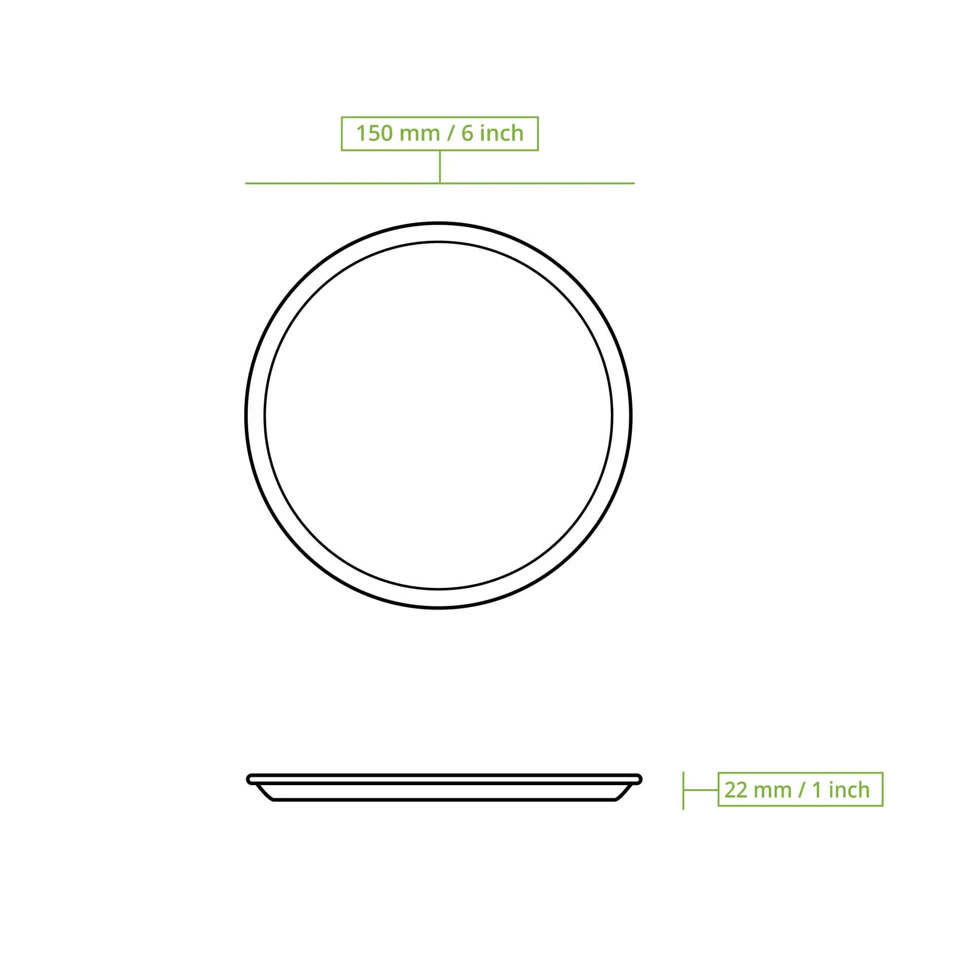 Palmblatt Teller "Palmware®" Ø 15 cm, rund