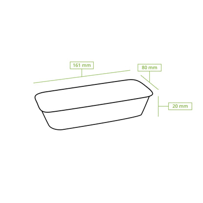Palm leaf bowls  "Palmware®" 125 ml, rectangular