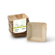 Palmblatt Schälchen "Palmware®" 80 ml, quadratisch