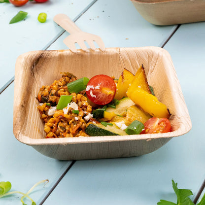 Palmblatt Schalen "Palmware®" 300 ml, quadratisch