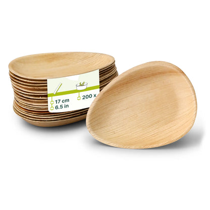 Palmblatt Teller "Palmware®" 17 cm, tropfenförmig