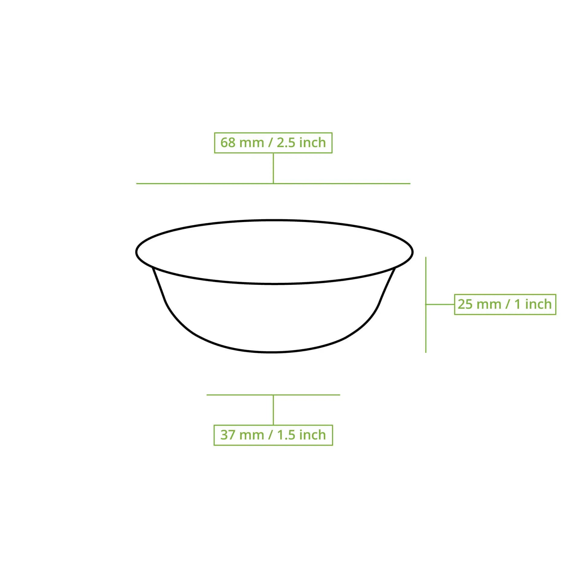 Palmblatt Schälchen "Palmware®" 30 ml, rund