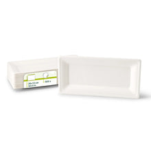 Teller aus Zuckerrohr 26 x 13 cm, rechteckig